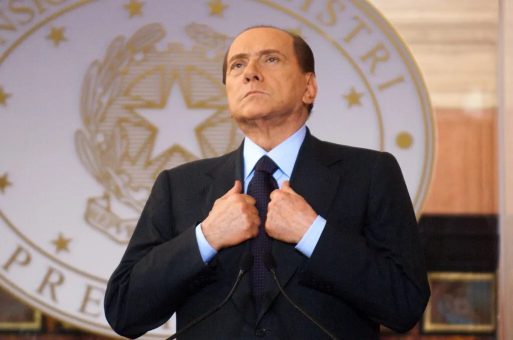 Meloni at a rally