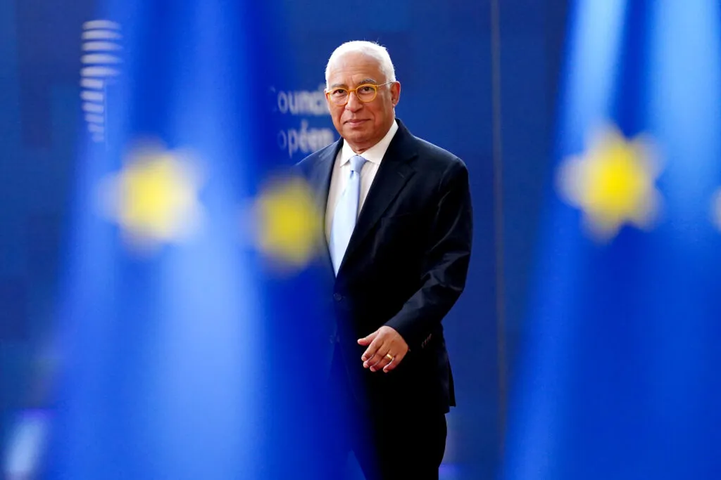 António Costa arriving for a summit
