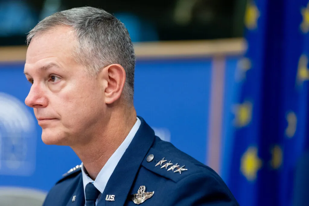 NATO commander Alexus Grynkewich at the European Parliament