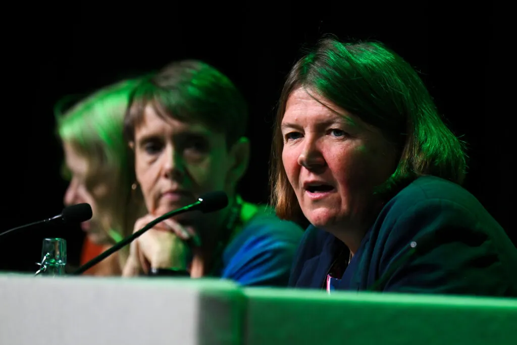 Ellie Chowns speaking in Bournemouth