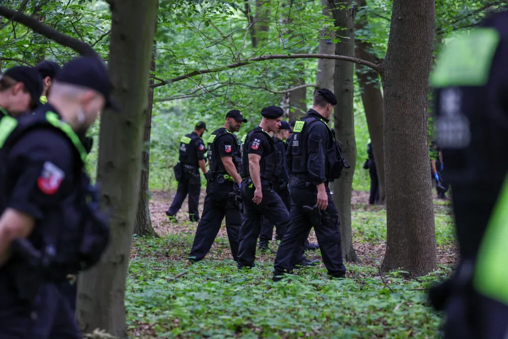 Police search near Tiergarten park, scene of the attack